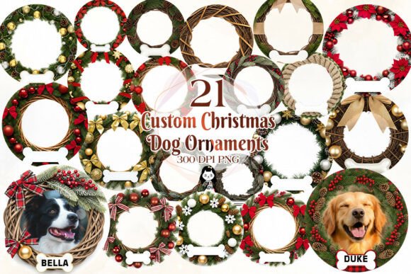 Custom Christmas Photo Dog Ornaments: Illustrations Review