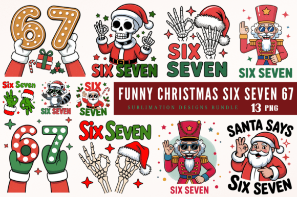 Funny Christmas 67 PNG: Craft Illustrations
