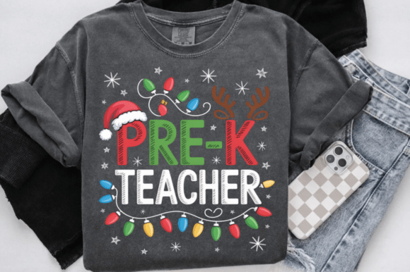 Pre-K Teacher Christmas PNG: Festive Illustrations