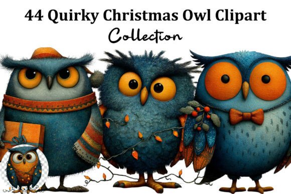 Quirky Christmas Owl Clipart: Designer Review