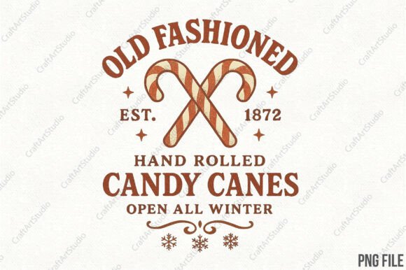 Review: Vintage Christmas Sign Candy Cane PNG for Embroidery