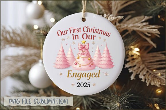 Reviewing Our Christmas Engaged 2025 Ornament PNG