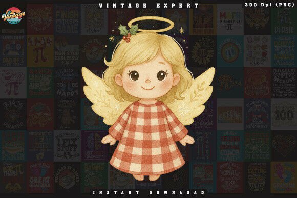 Reviewing the Cozy Christmas Angel Clipart for Stitching