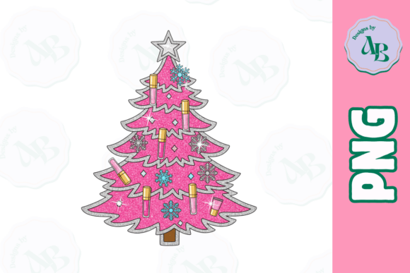 Reviewing the Pink Glam Christmas Tree PNG for Stitching