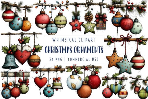 Reviewing Whimsical Christmas Ornaments Clipart