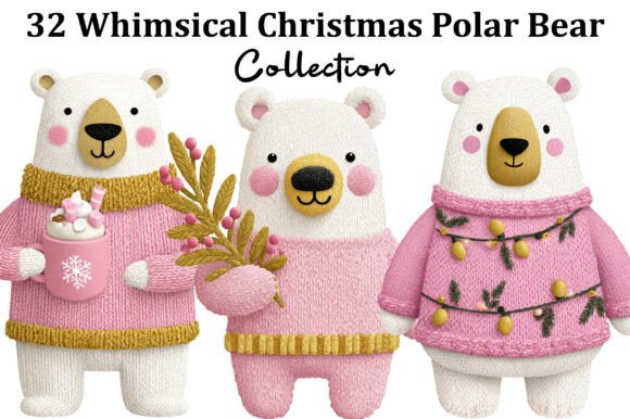 Reviewing Whimsical Christmas Polar Bear Clipart