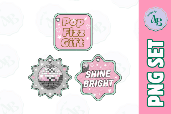 Reviewing Y2K Disco Christmas Gift Tags PNG for Stitching