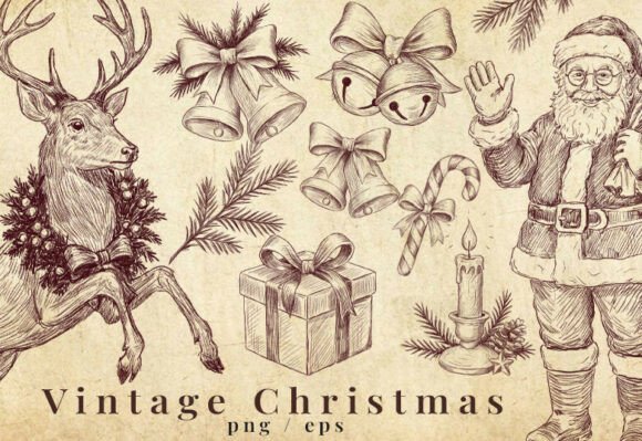 Vintage Christmas Illustrations: A Designer’s Review